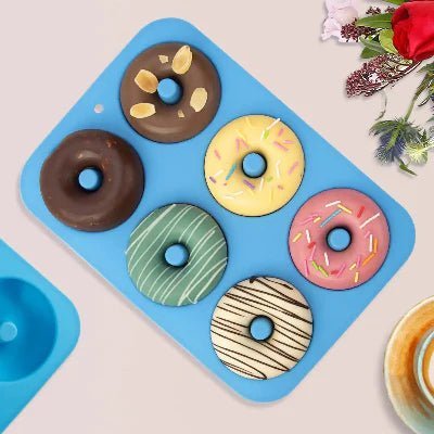 Moule à Donuts - SoftBake™ - Bleu