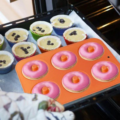 Moule à Donuts - SoftBake™ - Orange