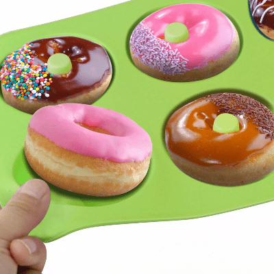 Moule à Donuts - SoftBake™ - Vert